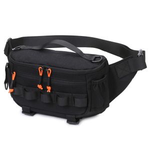 Sac De Poitrine Tactique Homme WYNEX - Noir, Nylon, 4 Compartiments (Neuf)