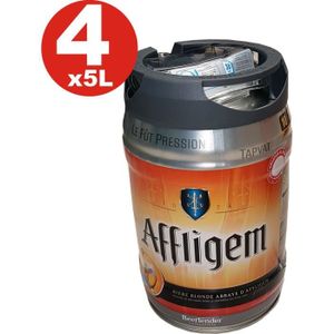 BIERE 4 x futs de bière  Affligem keg blond Bidon de 5 litres incl. Spigot 6,8% vol.