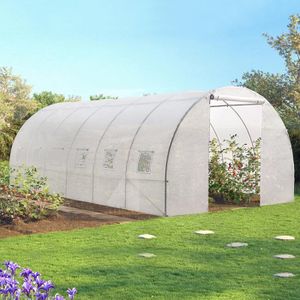 Tidyard Serre de Jardin Serre de Jardin Tunnel Serre de Jardin Maraich/ère Verte 10,53 m/² Renforc/ée en Aluminium Prot/éger Vos Plantes en Toutes Saisons