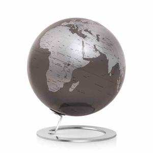 GLOBE TERRESTRE Globe terrestre lumineux Iglobe Ø 25 cm - Ardoise - ATMOSPHÈRE - Mixte - Intérieur - Métal - Pile