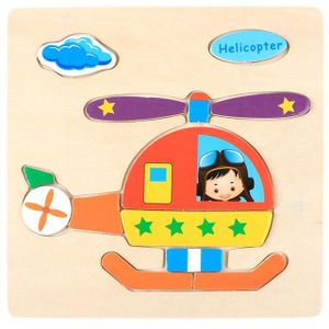 PUZZLE Hélicoptère - Puzzle 3D en bois pour bébé, Jouets 