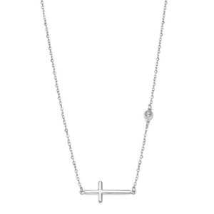 Pendentif Croix Pour Femme En Argent Fin 925 - Bijou élégant 38mm X 22mm, Neuf Avec étiquettes