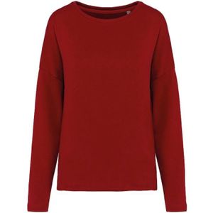 SWEATSHIRT Sweat shirt femme Loose - K471 - rouge hibiscus