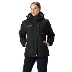 Manteau Femme Imperméable à Capuche - Automne/hiver - Coupe Casual, Manches Longues - Couleur Unie