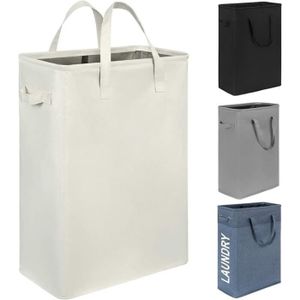 2-Grille Panier à Linge Sac Corbeille Blanchisserie Vêtement Lavage pliable Noir+Blanc - Maison