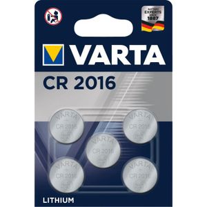 PILES VARTA Pack de 5 piles électroniques Lithium CR2016