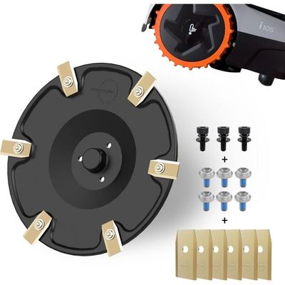 Disque de lames à 9 couteaux compatible avec Segway Navimow Robot tondeuse i105E, i108E, i110N, i205 AWD, i208 AWD – Plateau de coupe & Plateau de lames