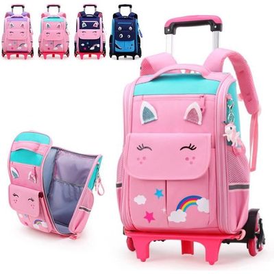 Sac ecole on sale fille a roulette