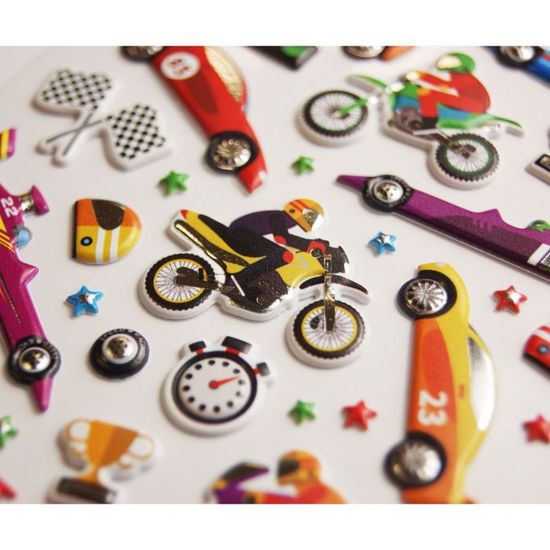 Autocollant par numéro pour enfants | Kit de collage – Kit de collage d'autocollants 3D – pour la maison, l'école, les voyages, éducatif, garçons et filles, avion, voiture, Noël, anniversaire