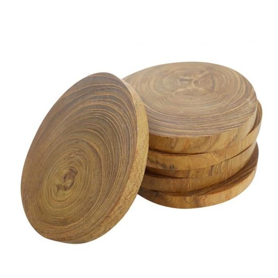 Tasse En Verre Lot De 12 Dessous De Verre En Silicone - Antidérapants, Isolants, Avec Rangement, 10x10 Cm Sous-verre Antidérapant