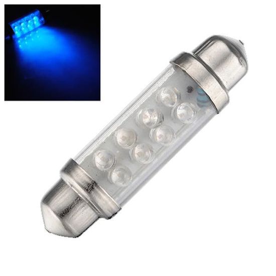 Aerzetix: C18692 10x Ampoule C5W 12V 9LED SMD Blanc Effet Xénon 39mm - Foto 9