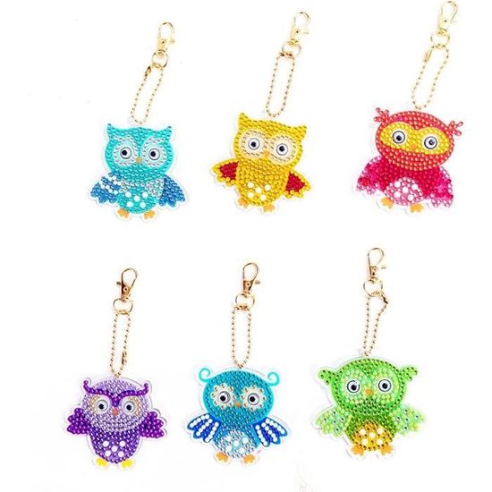 Kit DIY Porte-clés Diamant Painting YICHEN - 16 Modèles Noël Pour Enfants Et Adultes | Loisirs Créatifs