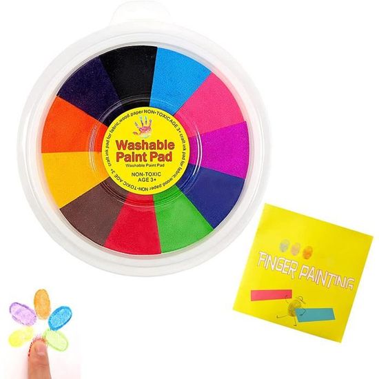 Kit de peinture au doigt drôle pour enfants non toxique lavable peinture au  doigt Finger Drawing Toys Briy Crafts