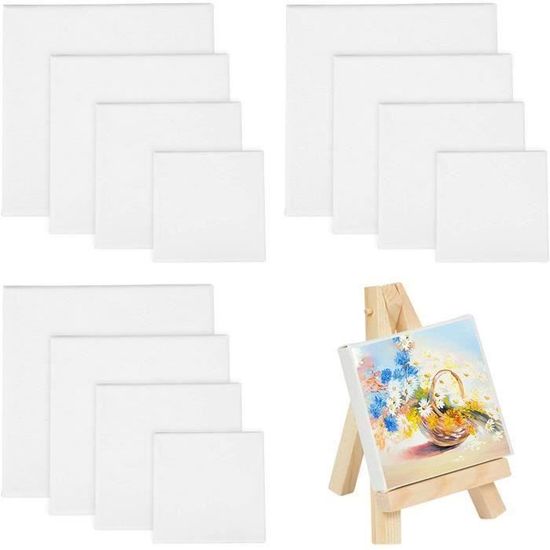 Panneaux De Toile Coton Vierge 6x6 Pouces – Lot De 17 – Studio Series