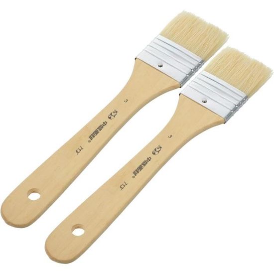 Pinceau à Barbecue Long En Inox Et Silicone - Résistant à 260°C - Pour Marinades Et Glaçages