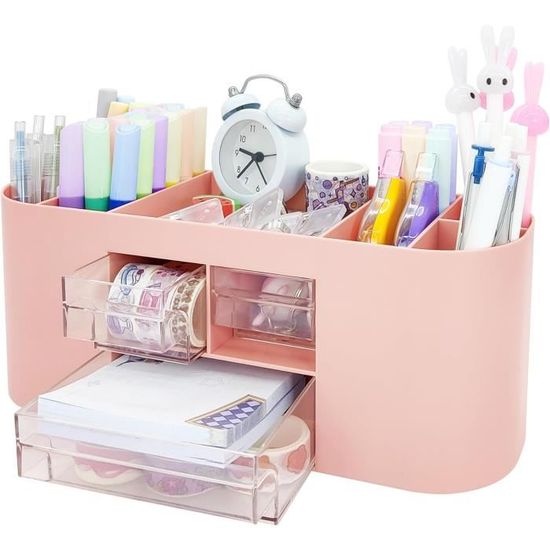 Set Organiseur De Bureau Arteza 6 Pièces Rose Doré - Porte-crayons, Trieur, Bac, Porte-revues, Porte-cartes, Bloc-notes