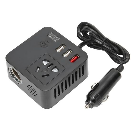 Convertisseur 12V Vers 5V DC Avec 2 Ports USB - Puissance 15W, Courant Max 3A - Protection Surintensité/surtension - Pour Voiture, électronique - 13