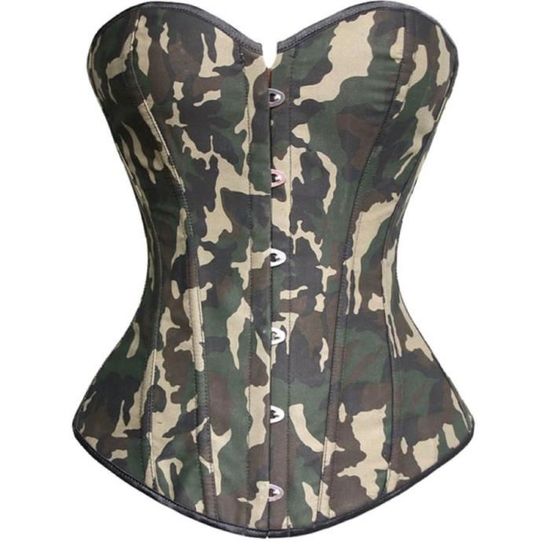 Geagodelia Corset Femme Dentelle Imprimé Floral - Top Bustier Rétro Élégant