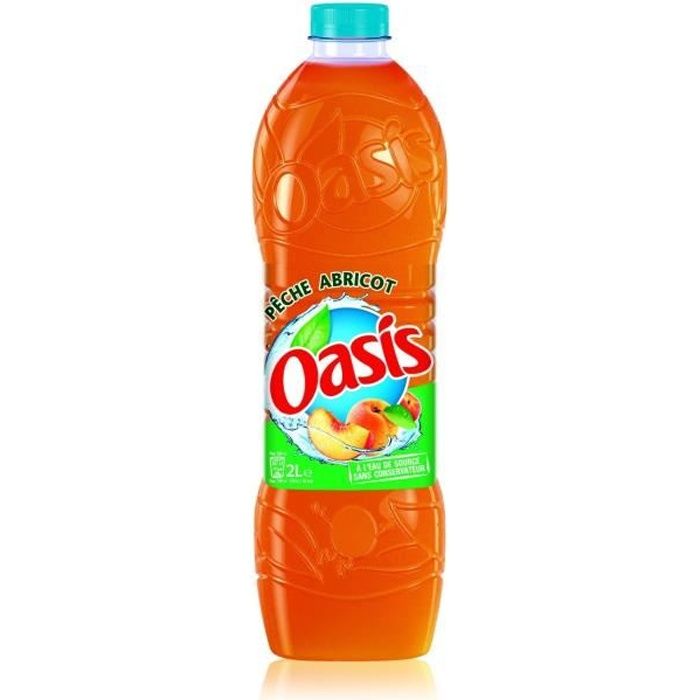 OASIS Boisson aux fruits pêche abricot - bouteille de 2L