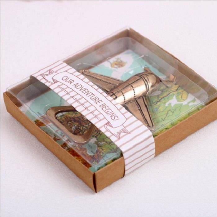 Ouvre-bouteille bière ancien d'avion - Our Adventure, ouverture de bouteille, faveurs de mariage - Modèle: - WMKPQA01450