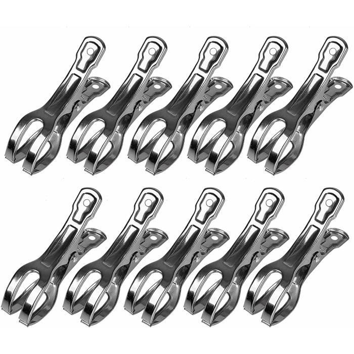 Serviettes de plage Clips de Serviette de Plage, Pinces pour Serviette de Plage en Acier Inoxydable pour Serviette de Plage V&eci201
