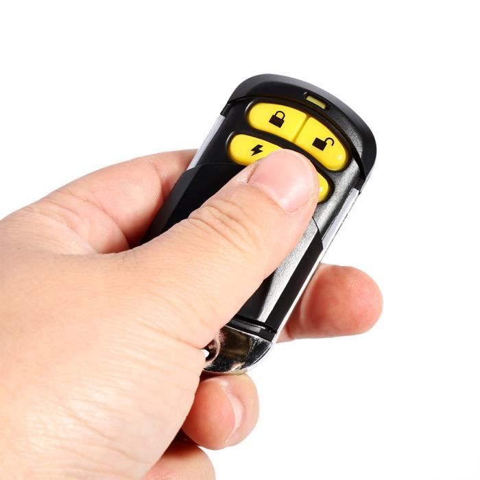 Système d'Alarme de Sécurité Antivol de Télécommande pour Vélo Moto 12V