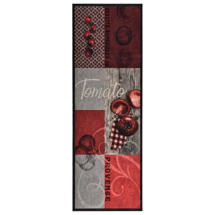 Rumeng©Tapis de sol de cuisine lavable Tomate 45x150 cm