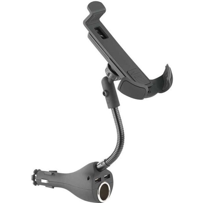 Support allume-cigare à clip avec fonction chargement USB (4,8 A)