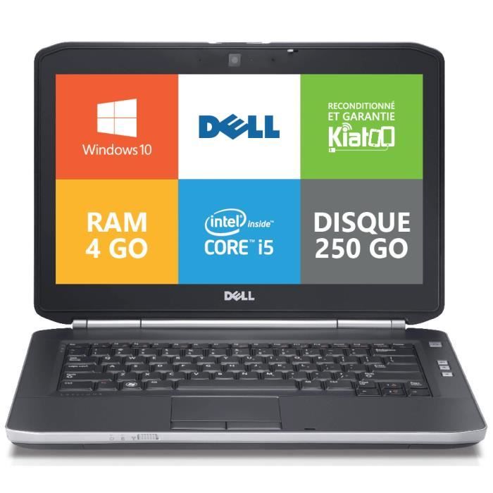 Ordinateur Portable Dell Latitude E 6420 Core I5 4 Go Ram 250 Go Disque Dur ,windows 10
