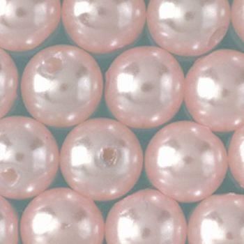 Perles nacrées de diam. 3 mm, Lot de 125 Perles en plastique ciré - abricot