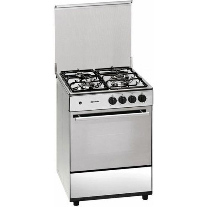 Cuisinière au gaz butane Meireles 60 cm 49 L Acier
