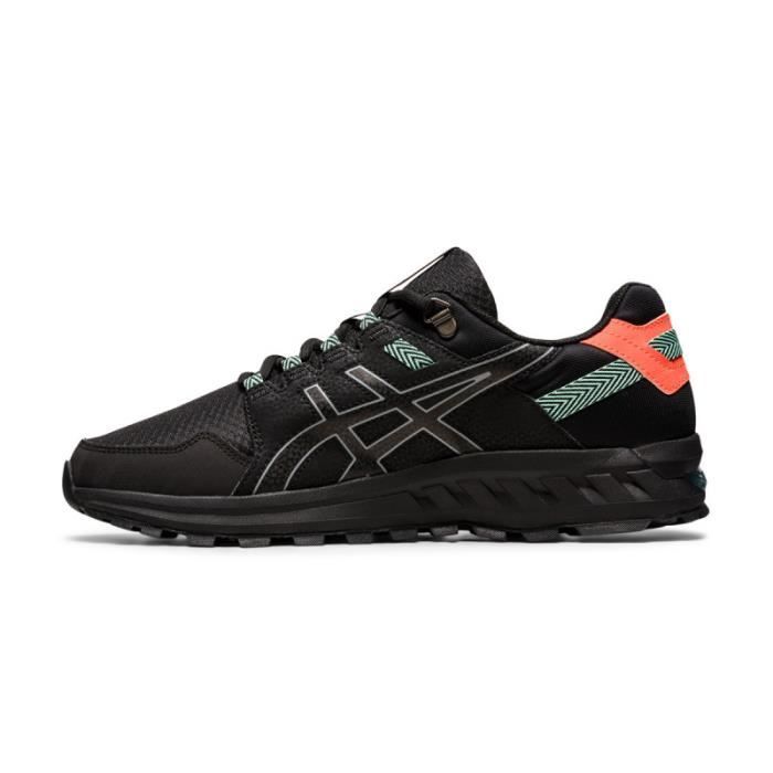 Basket Asics Gel Citrek - Réf. 1201A759-001. Couleur : Noir, Orange, Gris. Détails. - Tige en mesh avec empiècements aspect cuir. -