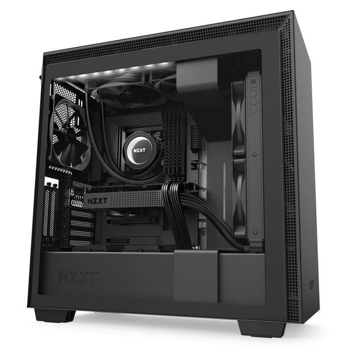 NZXT H710i Noir - Boîtier moyen tour avec fenêtre latérale en verre trempé et rétroéclairage RGB ( Catégorie : Boîtier PC )