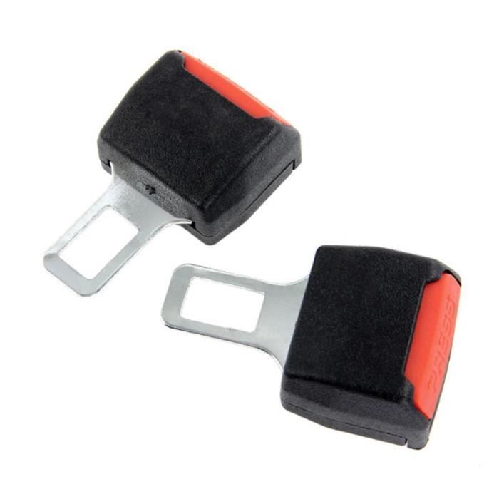 2pcs ceinture de sécurité de voiture universelle de clip extenseur boucle d'extension (noir) CEINTURE - SYSTEME DE CEINTURE