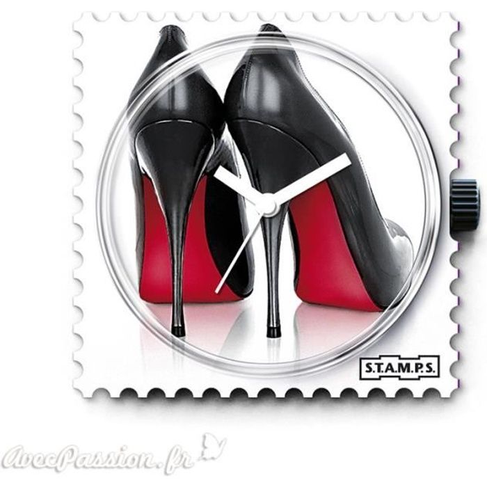 Cadran de montre Stamps high heels 4 x 4 cm Rouge