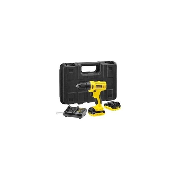 Stanley Perceuse visseuse sans fil Fatmax MCD011S2K 10.8V-2x15Ah