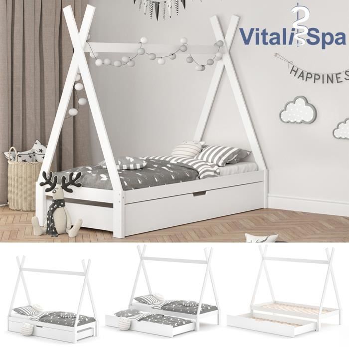 lit pour enfant vitalispa tipi lit cabane lit c - Lit cabane : Comment bien le choisir ?