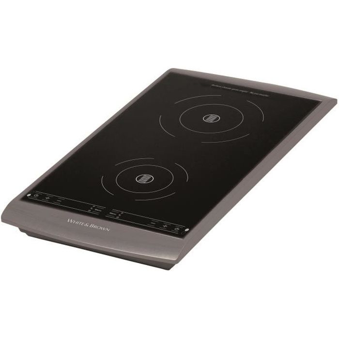 WHITE & BROWN PC493 Plaque de cuisson posable à induction - Gris
