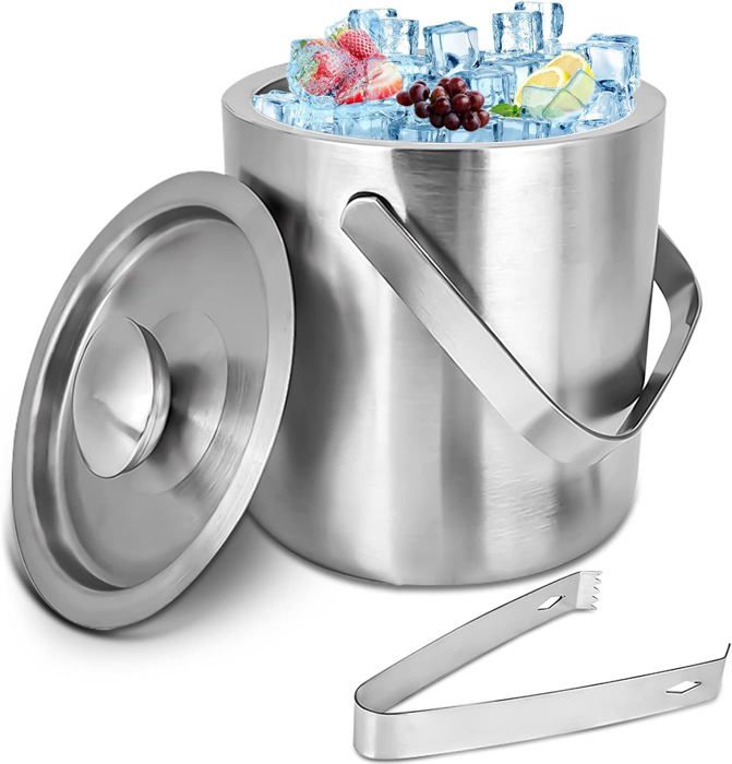 Seau Glace Portable 3L Seau à Glace Isotherme Flybold 3L - Double Paroi Acier Inoxydable Rouge Pot A Glacons Isotherme Avec Couvercle Seau Glace Portable 3L Seau à Glace Isotherme Flybold 3L - Double Paroi Acier Inoxydable Rouge Pot A Glacons Isotherme Avec Couvercle