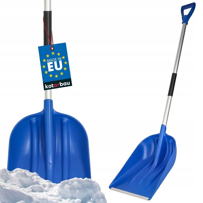 Pelle à Neige Orange Kadax - Largeur 46.5cm, Bord Aluminium, Sans Manche, Résistante Au Gel - 9