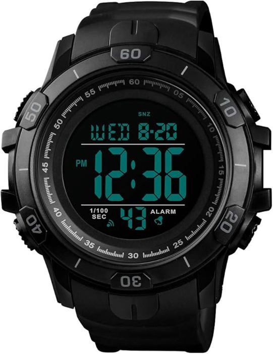 Grand Cadran Homme Sport Montres 50M Étanche LED Électronique