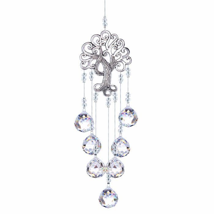 Lot De 9 Attrape-soleil En Cristal Arc-en-ciel - Pendentifs Prisme Pour Fenêtre, Jardin, Décoration Décoration Lumineuse Jardin