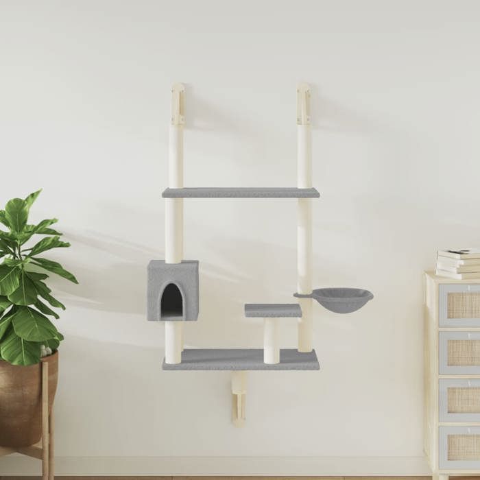 vidaXL Arbre à chat mural avec griffoir 153 cm - vue 2