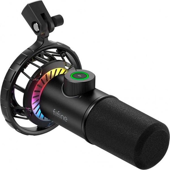 FIFINE K658 USB RGB Dynamic Microphone - vue 2