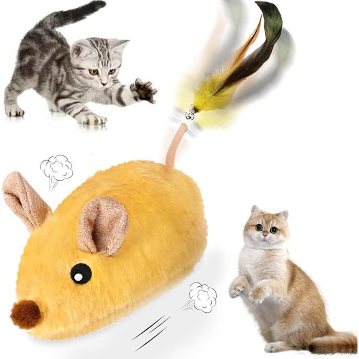 Comparer les prix de Souris pour Chat Souris Jouet Souris de Jeu avec Queue en Plumes Jouet Souri Jouets Souris et Animaux Chats Attrape Souris
