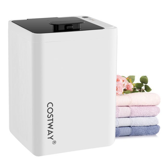 COSTWAY Chauffe-Serviettes 23 L avec Arrêt Automatique Minuterie à 6 Niveaux Affichage LED pour Grandes Serviettes 114 x 178 cm