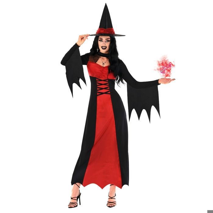 Deguisement Magicienne Rouge Femme main image 1