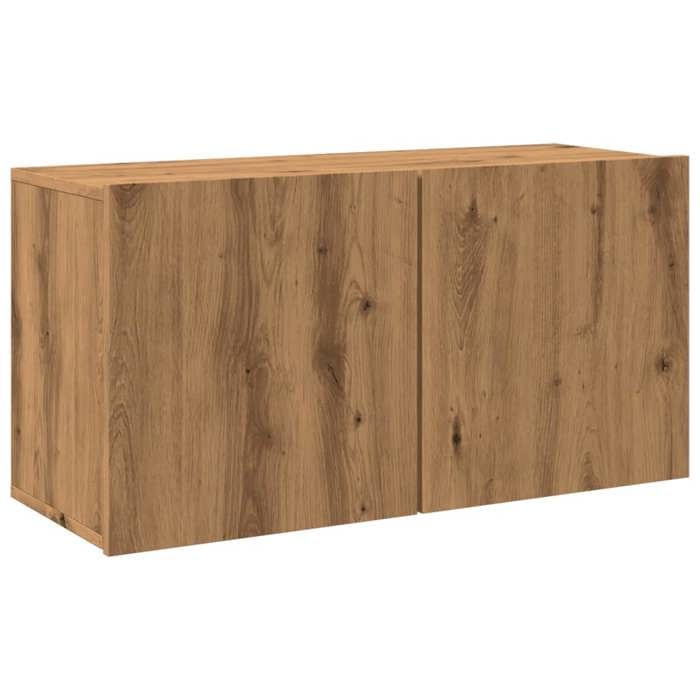 RemiseMeuble de télévision/ Meuble TV mural - chêne artisanal 80 x 30 x 41 cm JILIMAISON20259665203