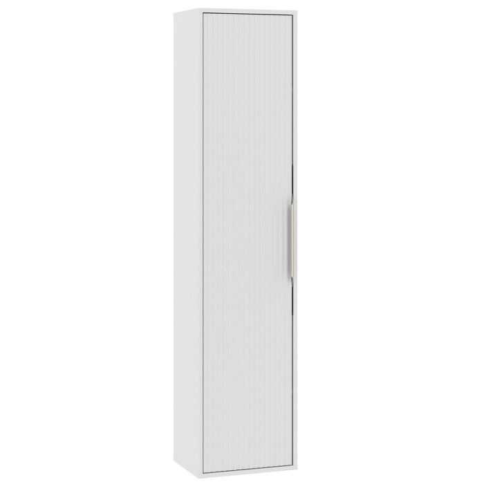 Armoire de salle de bain Rimini 38 x 33 x 170 cm - Blanc mat - Colonne suspendue 1 porte Armoire de salle de bain Rimini 38 x 33 x 170 cm - Blanc mat - Colonne suspendue 1 porte
