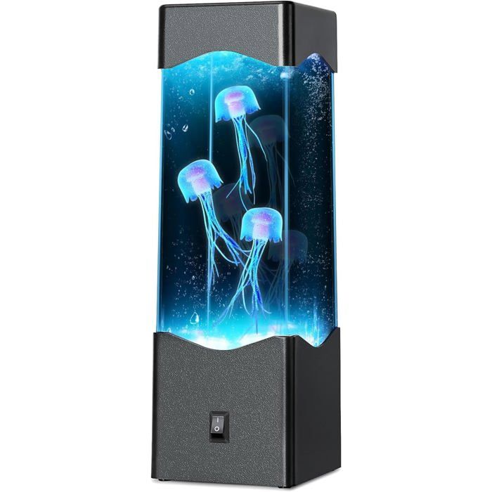 ®RisingFF Lampe méduse à 7 couleurs changeantes cadeau danniversaire (méduse) [Économie dénergie de classe G]